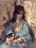 Stevens A Woman Seated In Oriental Dress A4 Photo Print