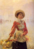 Stewart Julius LeBlanc Flower Girl A4 Photo Print