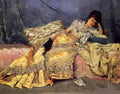 Stewart Julius LeBlanc Lady On A Pink Divan A4 Photo Print