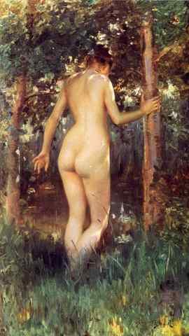 Stewart Julius LeBlanc Study Of A Nude Woman A4 Photo Print