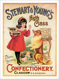 Stewart Young Chocolates 1910s Vintage Retro Advert Poster A4 Photo Print