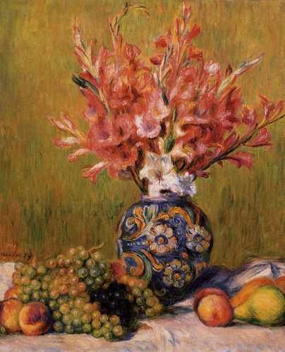Still Life Flowers And Fruit 1889 A4 Photo Print