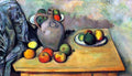 Still Life Pitcher And Fruit On A Table Cezanne A4 Photo Print