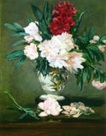 Still Life Vase With Peonies Manet A4 Photo Print