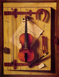 Still Life Violin And Music A4 Photo Print