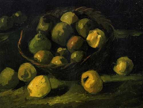 Still Life With Basket Of Apples 1885 A4 Photo Print