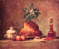 Still Life With Brioche Jean Chardin A4 Photo Print