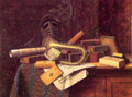 Still Life With Bust Of Dante A4 Photo Print