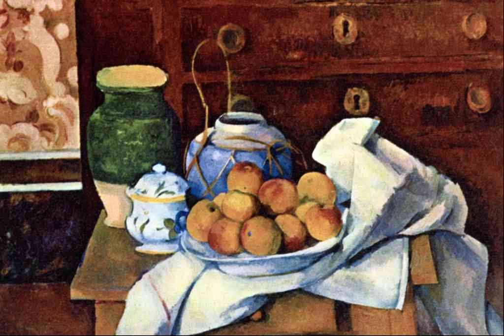 Still Life With Chest Of Drawers Cezanne Impressionism A4 Photo Print