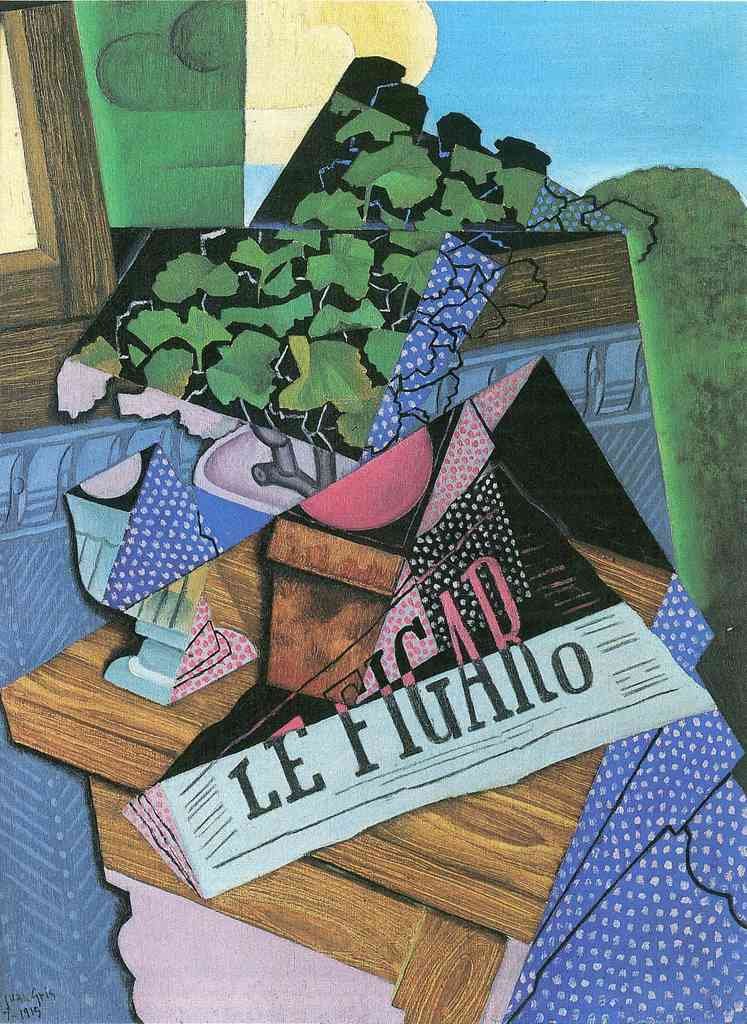 Still Life With Geraniums Juan Gris Abstract Art A4 Photo Print