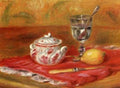 Still Life With Glass And Lemon A4 Photo Print