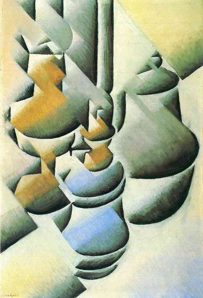 Still Life With Oil Lamp Juan Gris Abstract Art A4 Photo Print