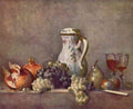 Still Life With Porcelain Jug Jean Chardin A4 Photo Print