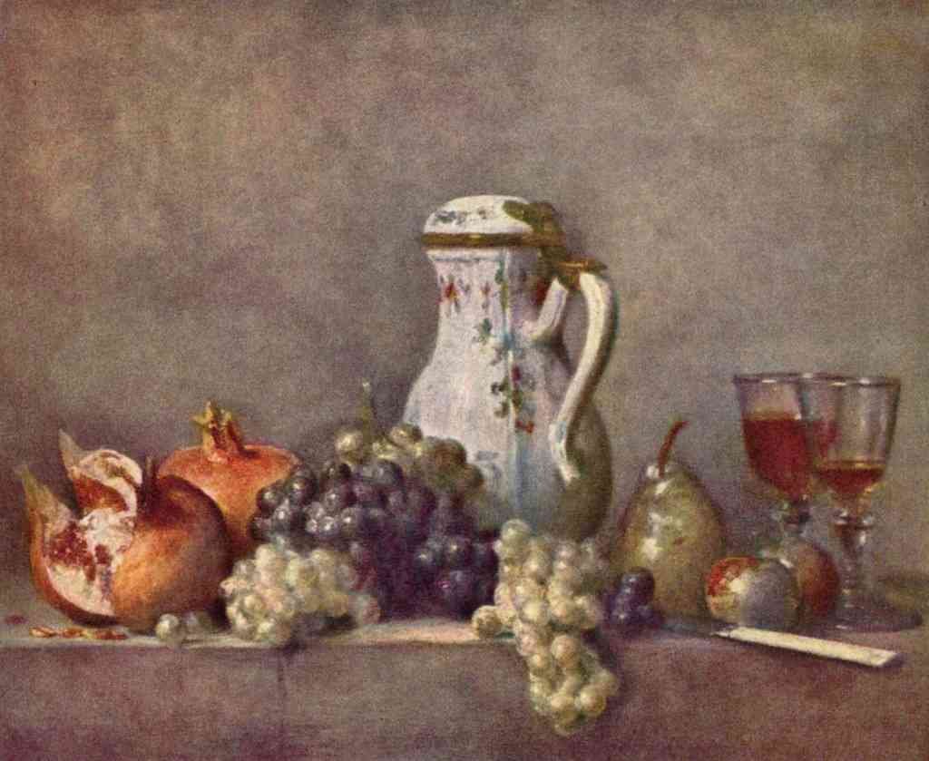 Still Life With Porcelain Jug Jean Chardin A4 Photo Print