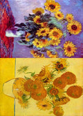 Still Life With Sunflowers Monet A4 Photo Print