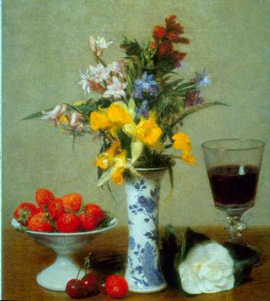 Still Life by Fantin Latour Impressionism A4 Photo Print