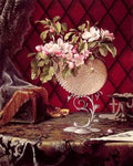 Still Life with Apple Blossoms in a Nautilus Shell A4 Photo Print