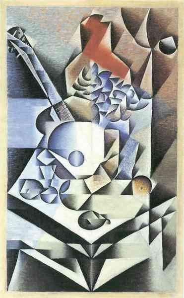 Still Life with Flowers by Juan Gris Abstract Art A4 Photo Print