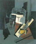 Still Life with Newspaper by Juan Gris Abstract Art A4 Photo Print