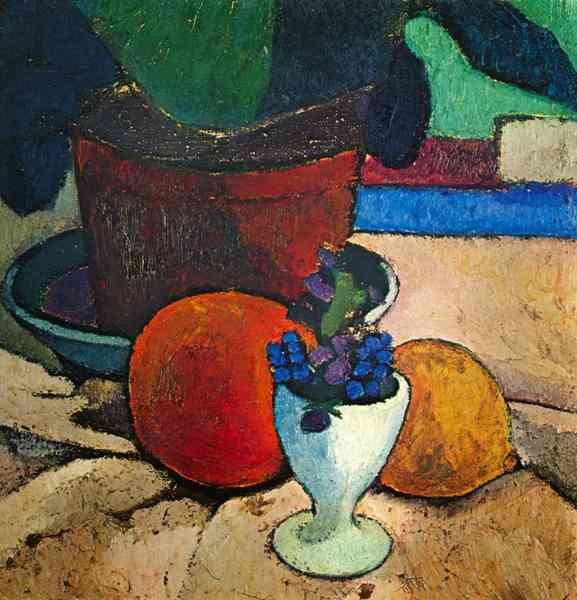 Still Life with lemon, orange and tomato by Paula Modersohn Becker A4 Photo Print