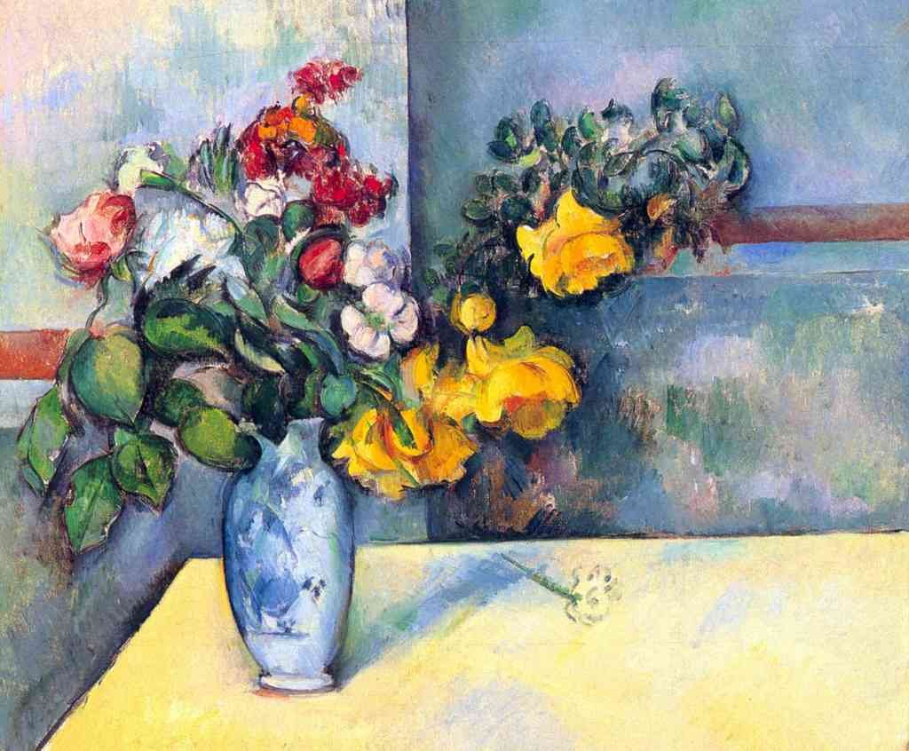 Still Lifes Flowers In A Vase Cezanne A4 Photo Print