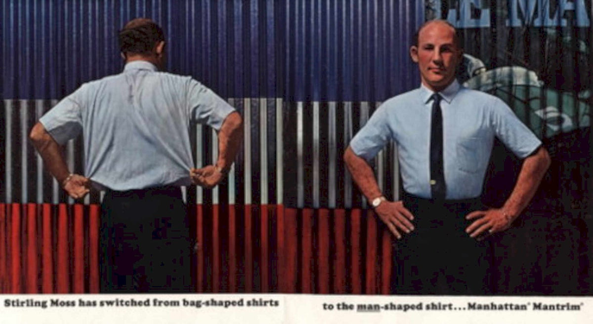 Stirling Moss Shirts 1960s Vintage Retro Advert