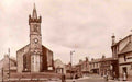 Stirlingshire Denny Parish Church and Cross 1950s Vintage A4 Photo Print