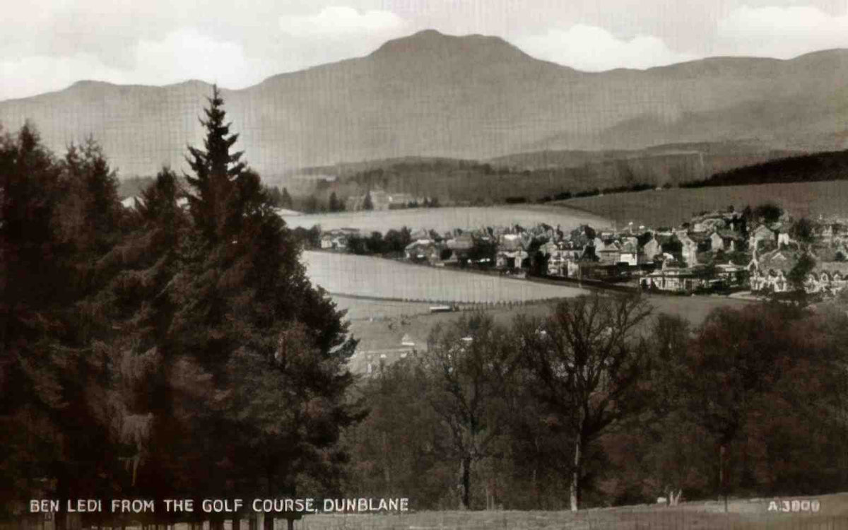Stirlingshire Dunblane Ben Ledi from the Golf Course Vintage A4 Photo Print