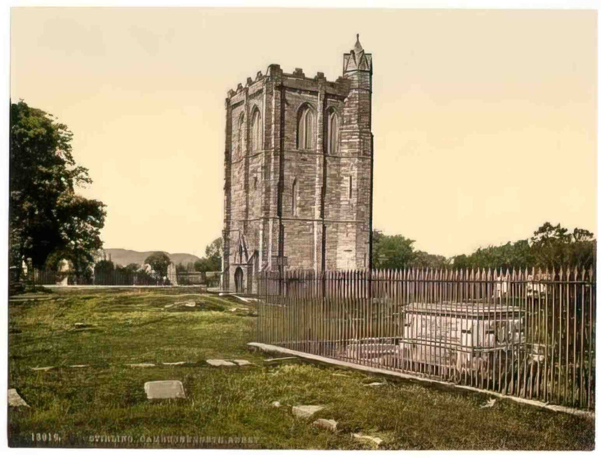 Stirlingshire Stirling Cambuskenneth Abbey 1900s Vintage A4 Photo Print