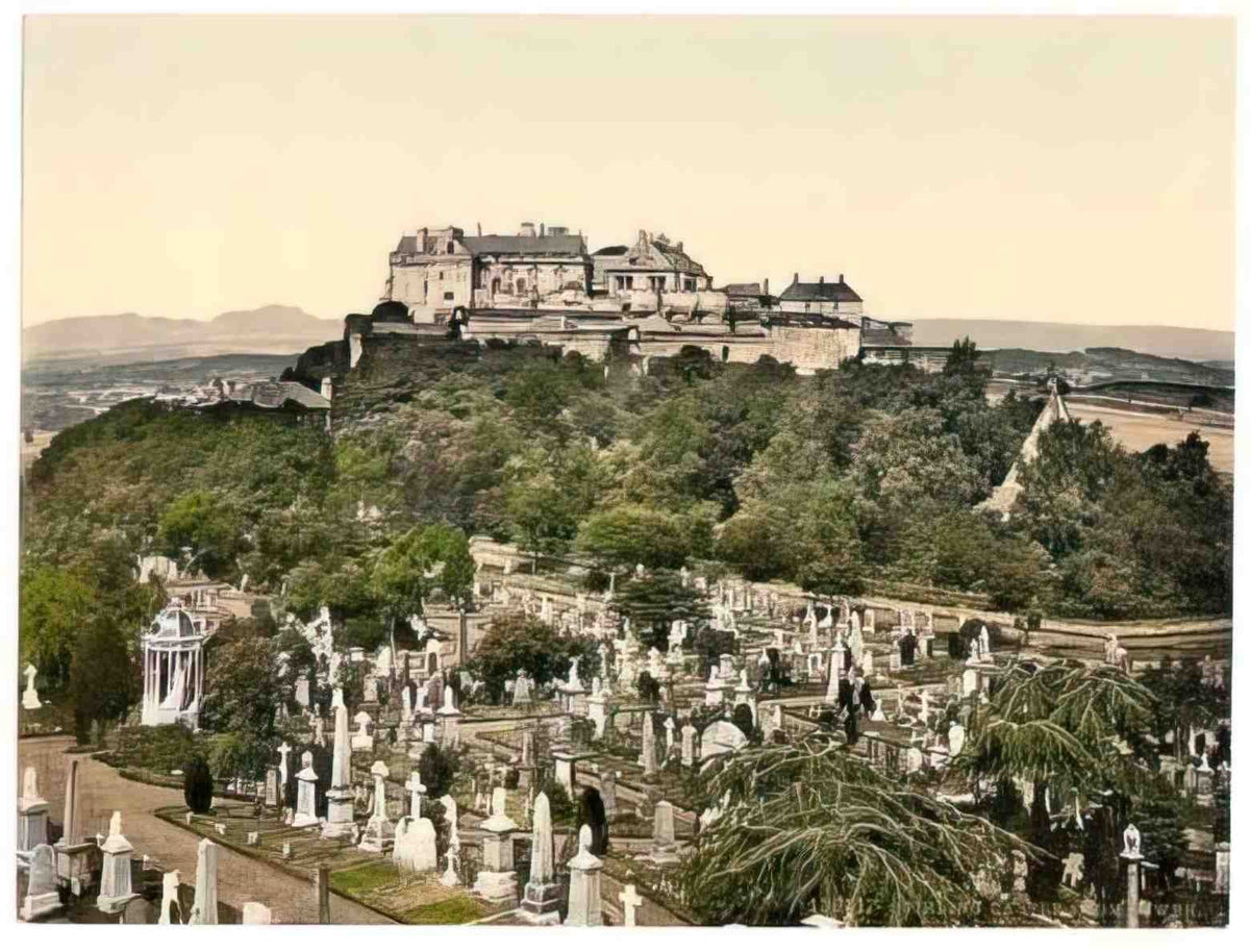 Stirlingshire Stirling Castle from Tower Vintage A4 Photo Print