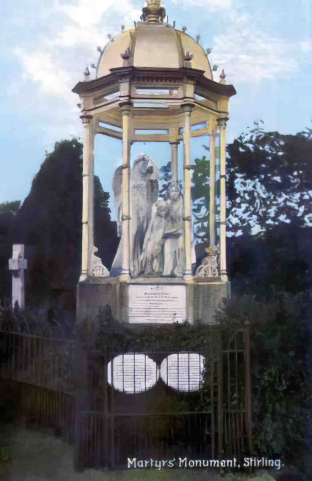 Stirlingshire Stirling Martyrs Monument 1908 Vintage A4 Photo Print