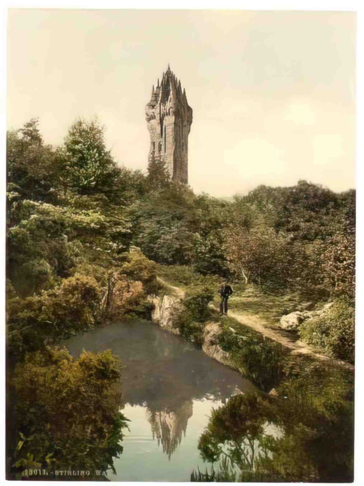 Stirlingshire Stirling Wallace Monument II 1900s Vintage A4 Photo Print