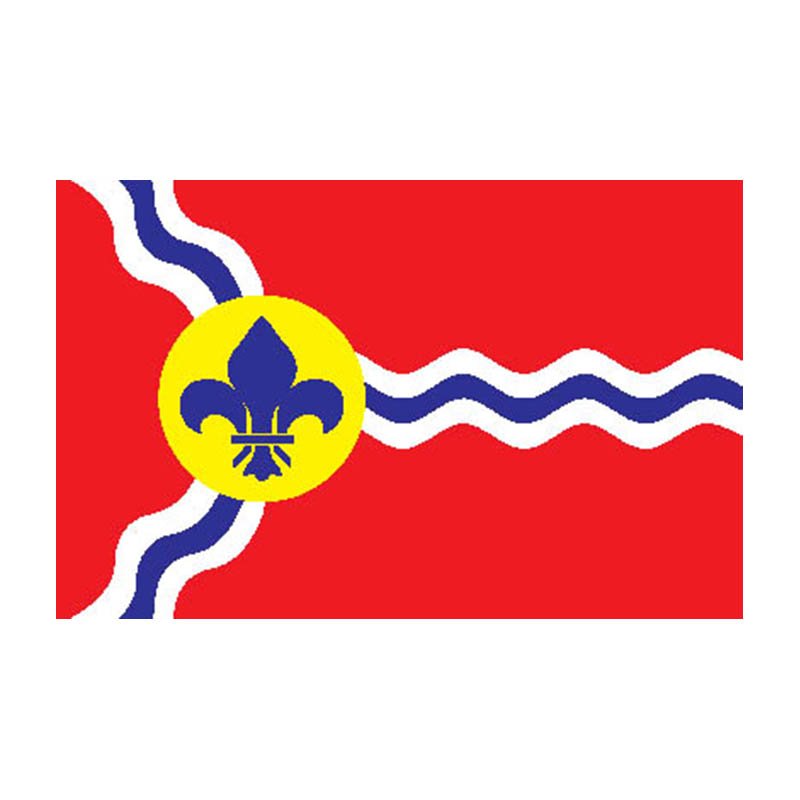 Stlouis City Flag N6346 A4 Photo Print