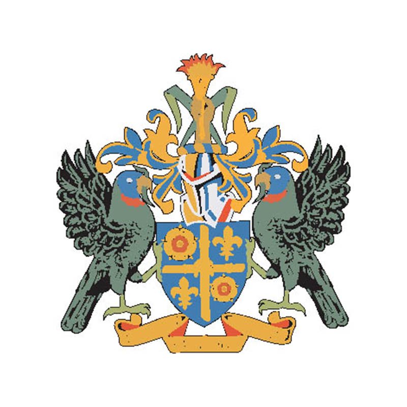 Stlucia Coat Of Arms N3712 A4 Photo Print