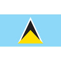 Stlucia Flag N1827 A4 Photo Print