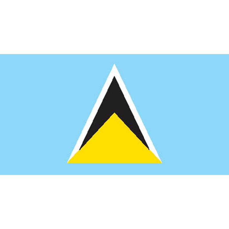 Stlucia Flag N1827 A4 Photo Print