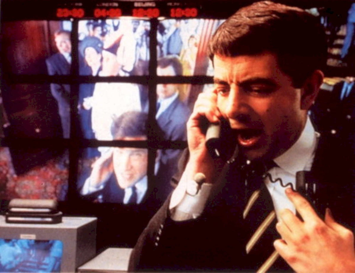 Stock Trader Panic 1990s Vintage Retro Advert