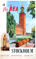 Stockholm Royal Palace Vintage Retro Advert Poster A4 Photo Print