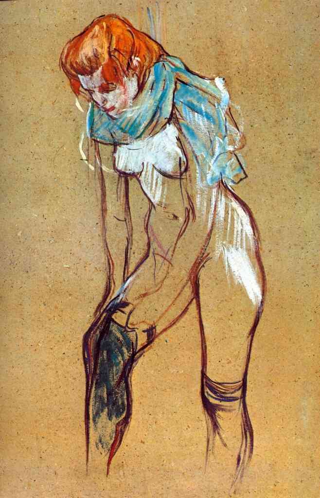 Stockings Toulouse Lautrec A4 Photo Print