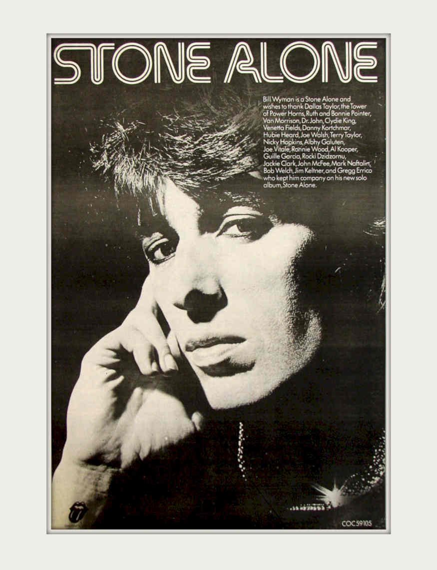 Stone Alone Jagger Vintage Retro Advert Poster A4 Photo Print