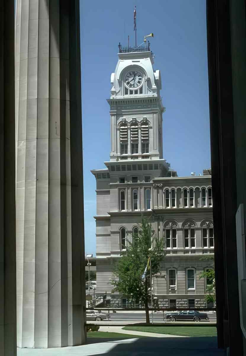 Stone Clock Tower A4 Photo Print
