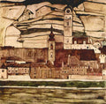 Stone On The Danube Ii Schiele A4 Photo Print