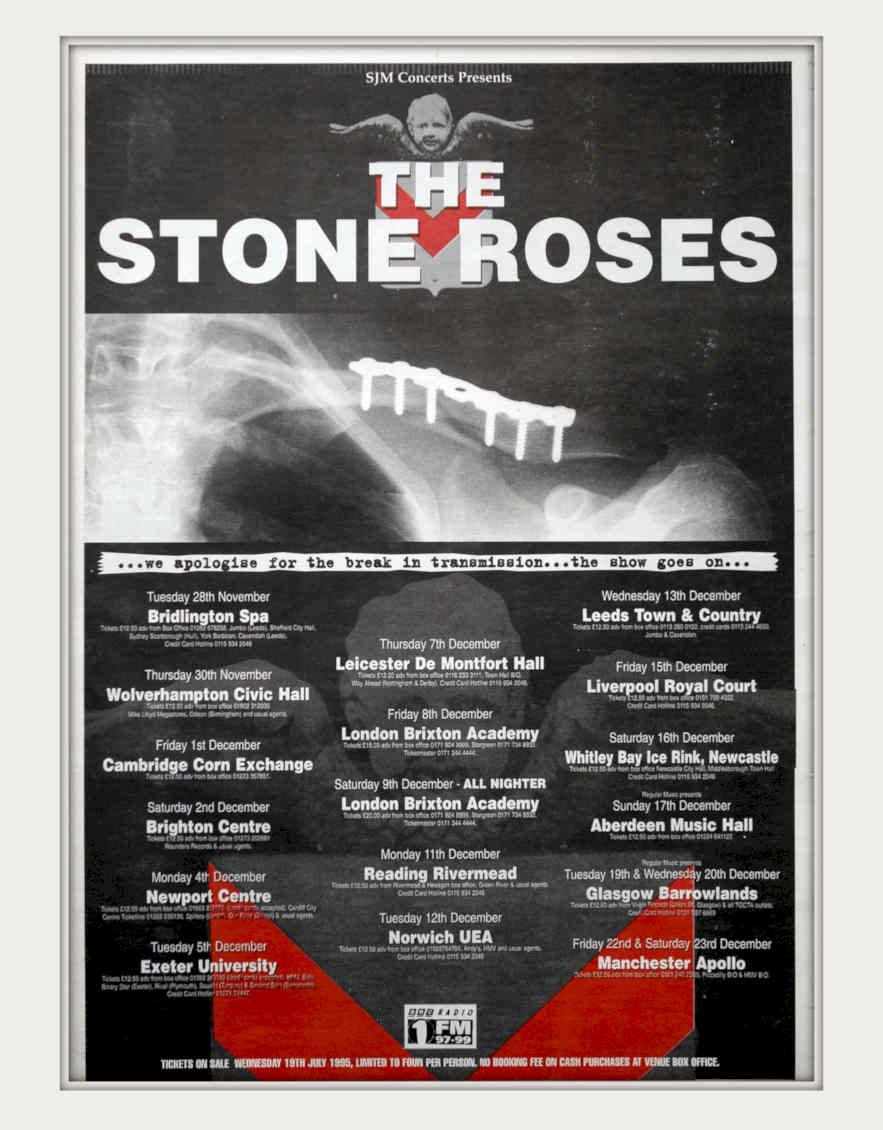 Stone Roses Uk Vintage Retro Advert Poster A4 Photo Print