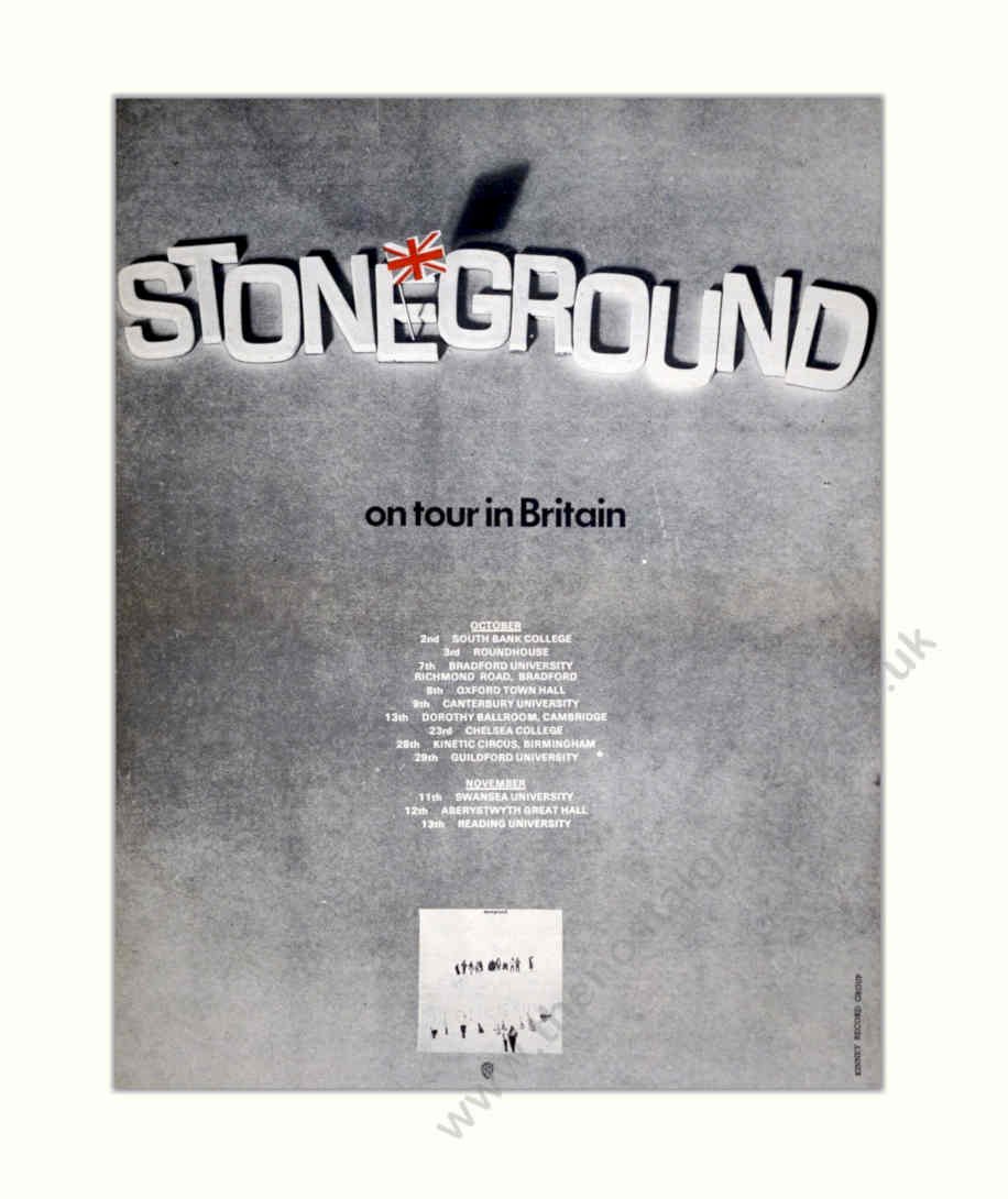 Stoneground Uk Tour Vintage Retro Advert Poster A4 Photo Print