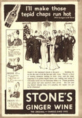 Stones Ginger Wine 1930s Vintage Retro Advert Poster