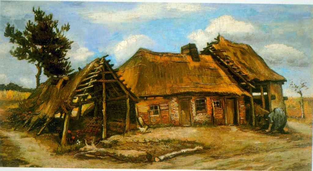 Stooping Woman Van Gogh A4 Photo Print