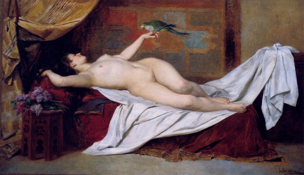 Straka Josef Odalisque With Art A4 Photo Print