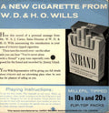 Strand Cigarette Pack 1950s Vintage Retro Advert Poster