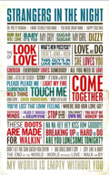 Strangers Night Lyrics Vintage Retro Advert Poster A4 Photo Print