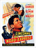 Strangers On A Train Hitchcock Movie Poster 1950s Vintage Retro Advert Poster A